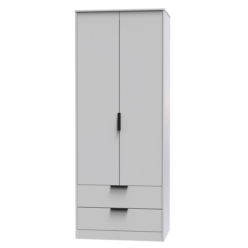 Turah Manufactured Wood Wardrobe, Grey Ash