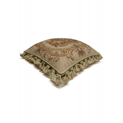 Needlepoint Square Pillow Cover & Insert
