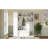 Farmhouse Elegant Hall Tree with 4 Side Cabinets, All-in-One Mudroom Furniture with Adjustable Shelves & Open Cubbies, Beadboard Entryway Bench with Coat Rack & 5 Hooks-2142844194