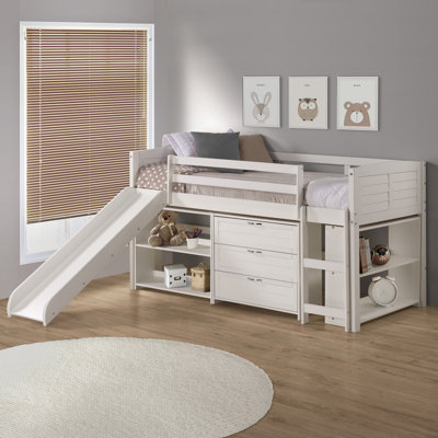 Chouhan Louver Twin Low Loft Configurable Bedroom Set