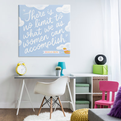 Women Accomplishment Quote Canvas Wall Art by Joylark Studio