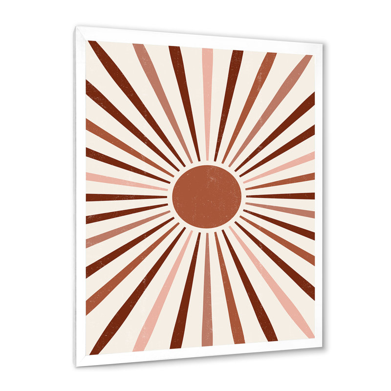 Geiant Radiant Sun - Impression sur toile, Toile blanche encadrée, H 20 po x l 12 po x P 1,5 po