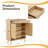 Multi-Functional Shoe Storage Cabinet with Rattan Doors and Drawers-1206432247