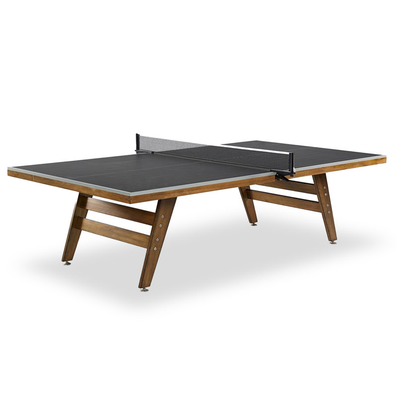 Gris + blanc + brun + table de ping-pong en bois manufacturé