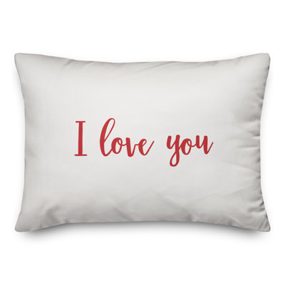  I Love You Throw Pillow