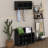 Hall Tree With Bench, Shoe Storage Bench With Wall Mounted Coat Rack, Hall Tree Entryway Organizer With Shelves And 4 Hook-6635580