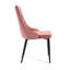 Narrows 46cm H Tufted Velvet Upholstered Upholstered Back Side Chair in Pink