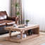 Table basse rustique, table basse en bois, table basse de style campagnard, mobilier rustique moderne, table basse avec tablette, table de salon en bois