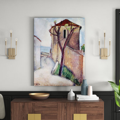 'Tree and House' Painting Print