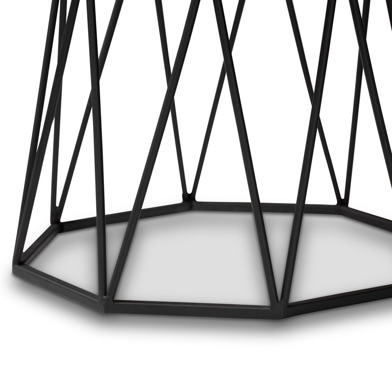 Naylia Marble Top End Table