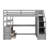 Loft Bed With Integrated Desk And Shelving Units-1460118926