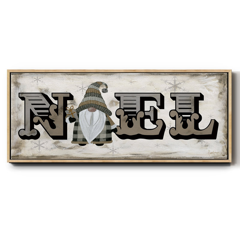 Winter Wonderland Friends Noel - toile encadrée, H 12 po x l 30 po