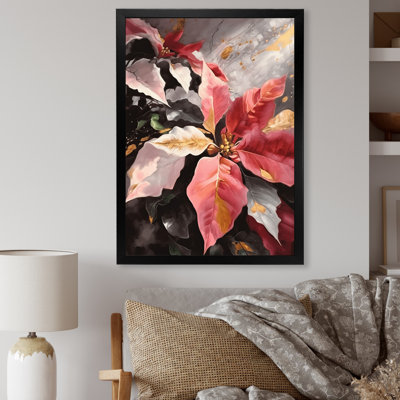 " Red Blossoming Poinsettias I "