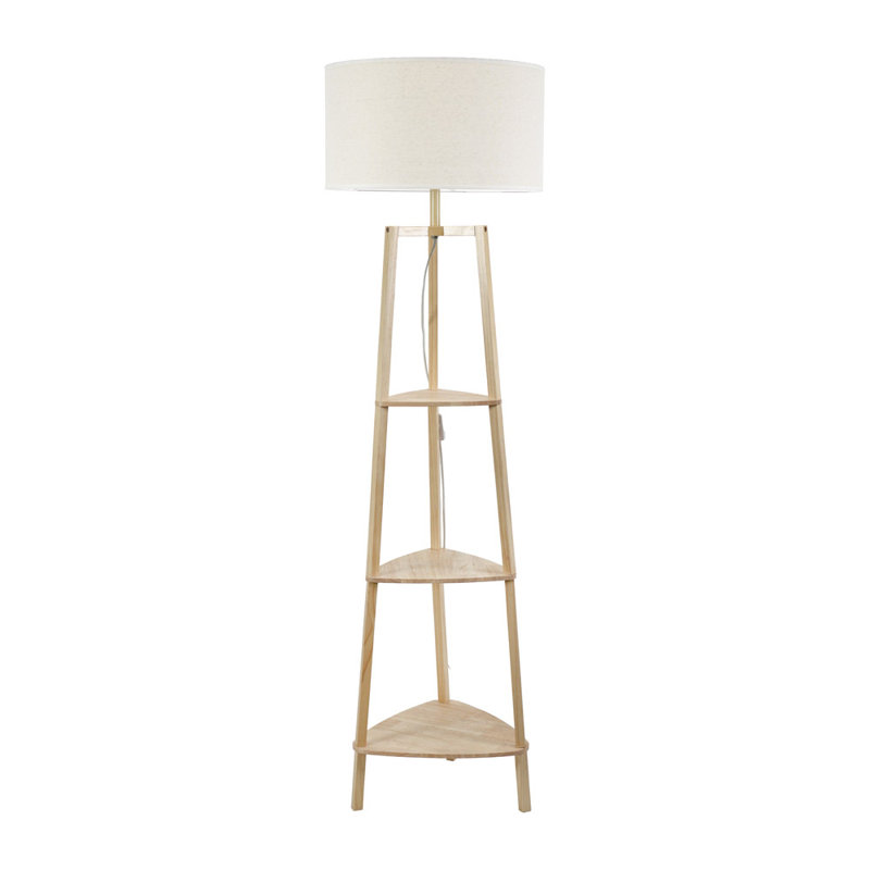 HIRU With EVA 156 Floor Lamp, Natural, Natural, Yes