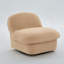 Chaise en velours pivotante en forme de citrouille, base en métal à 360 degrés-503282276