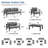 7-Person Aluminum Outdoor Seating Group with Cushions-1257628604