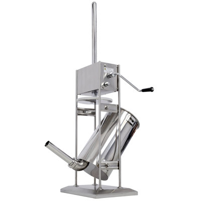 Stainless Steel Commercial Sausage Stuffer,Dual Speed Vertical Sausage Maker 22LB/10L, Meat Filler With 4 Stuffing Tubes