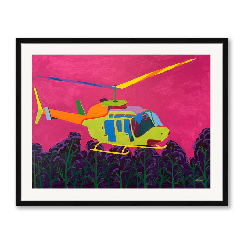 «Above the Trees» par Sue Graef - photographie, Papier avec cadre noir, H 25,25 po x l 31,25 po