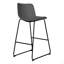 Chaise de bureau, hauteur de bar, debout, bureau d'ordinateur, travail, aspect cuir, métal, contemporain, moderne