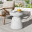 Outdoor Travertine Side Table, Patio Table-1920604144-1920604147