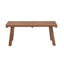 Croll Brown Wood Handmade Natural Bench 44" x 14" x 19"