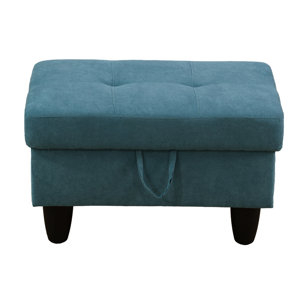 Shant 28.5" Wide Tufted Rectangle Storage Ottoman