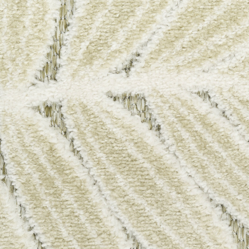 Lakesha 3'6" x 5'6" Ivory Sage Modern Rug, Rectangle 3'6" x 5'6"