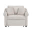 Fauteuil convertible en chenille avec dossier réglable, chaise longue 3 en 1 se transformant en lit, lit simple pour le salon-106839919