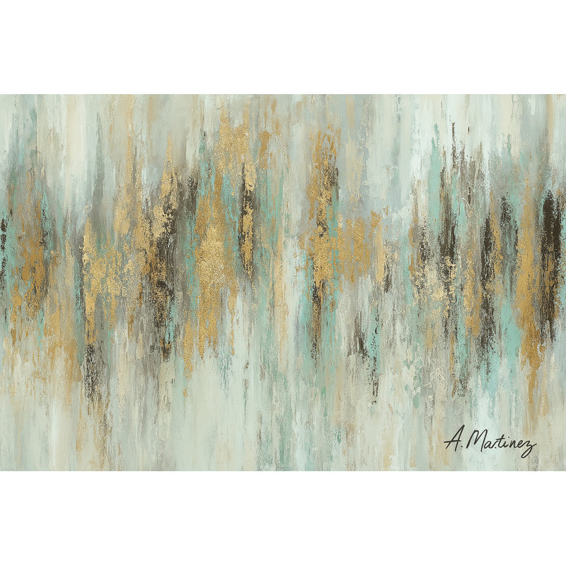 «Golden Echo» par A. Martinez - Art mural sur toile tendue