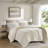 Cozy Chenille Full Queen Bedding Sets, Cable Knit Ivory For Home