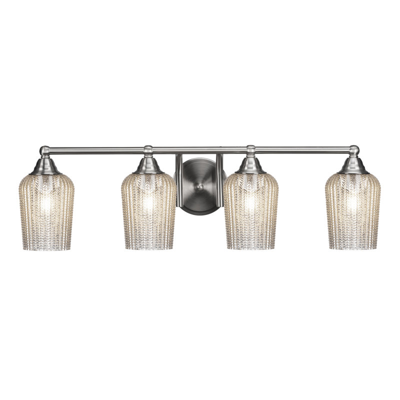 Michell 4-Light Bath Bar, Brushed Nickel