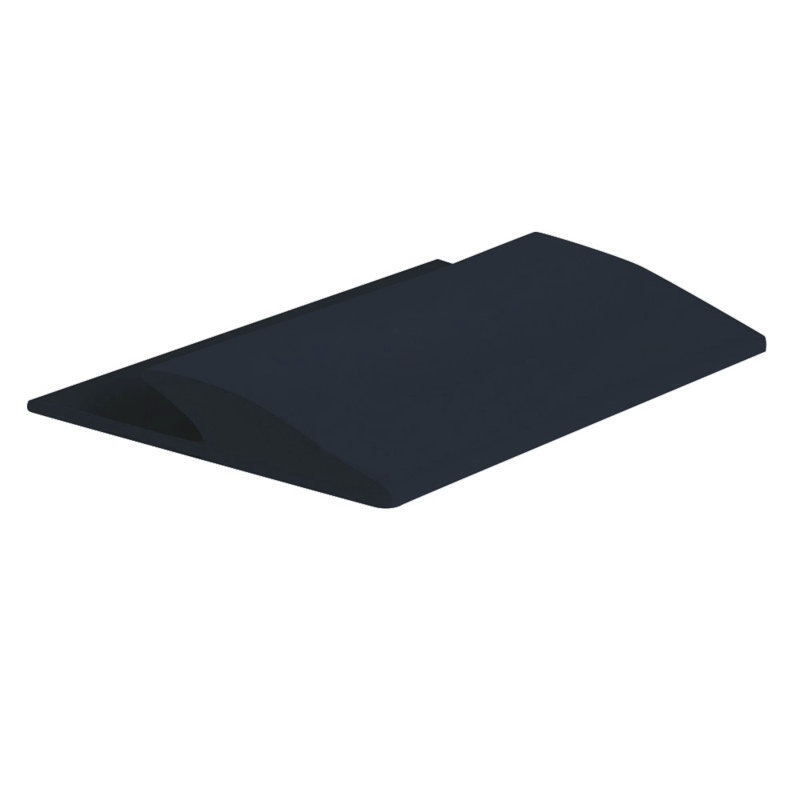Réducteur de chevauchement brun 0,25 po x 144 po x 2,63 po, Noir
