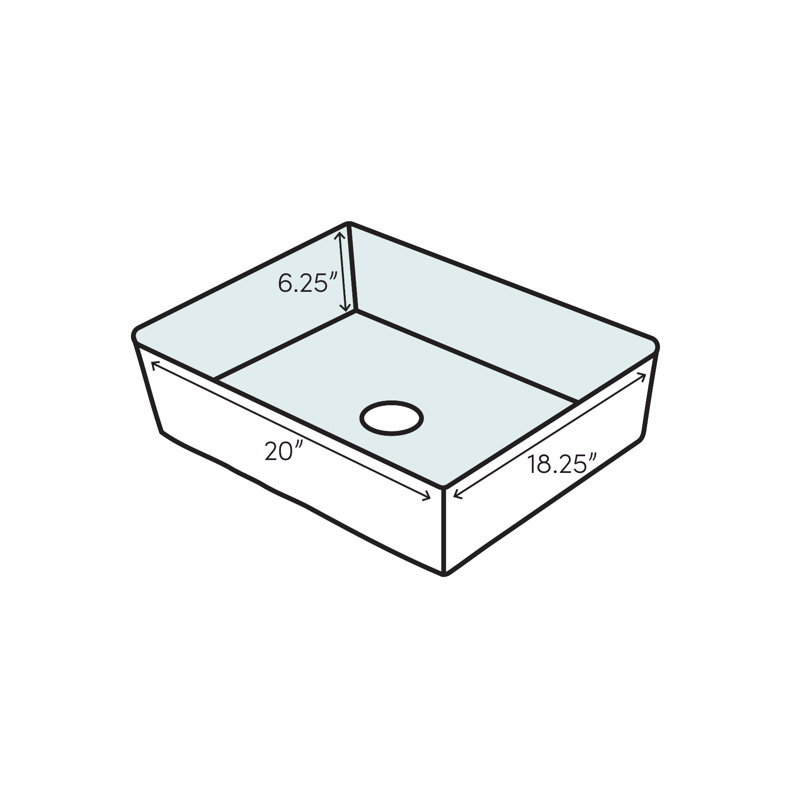 Lavabo de salle de bain mural rectangulaire en céramique avec trop-plein Comrade, blanc
