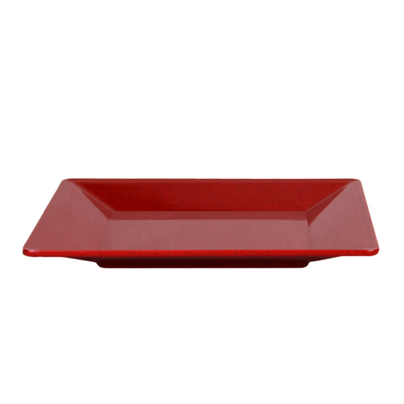 Willsboro Melamine Square 8.25" Salad Plate, Red