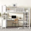 Lit mezzanine en métal avec garde-robe et bureau en forme de L, lit mezzanine avec cubes de rangement et tablettes, lit mezzanine robuste pour adultes-821975738-826525507