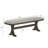 1Pc Rustic Upholstered Dining Bench Rich Wood Finish Wooden Dining Room Furniture Brown-1895806436