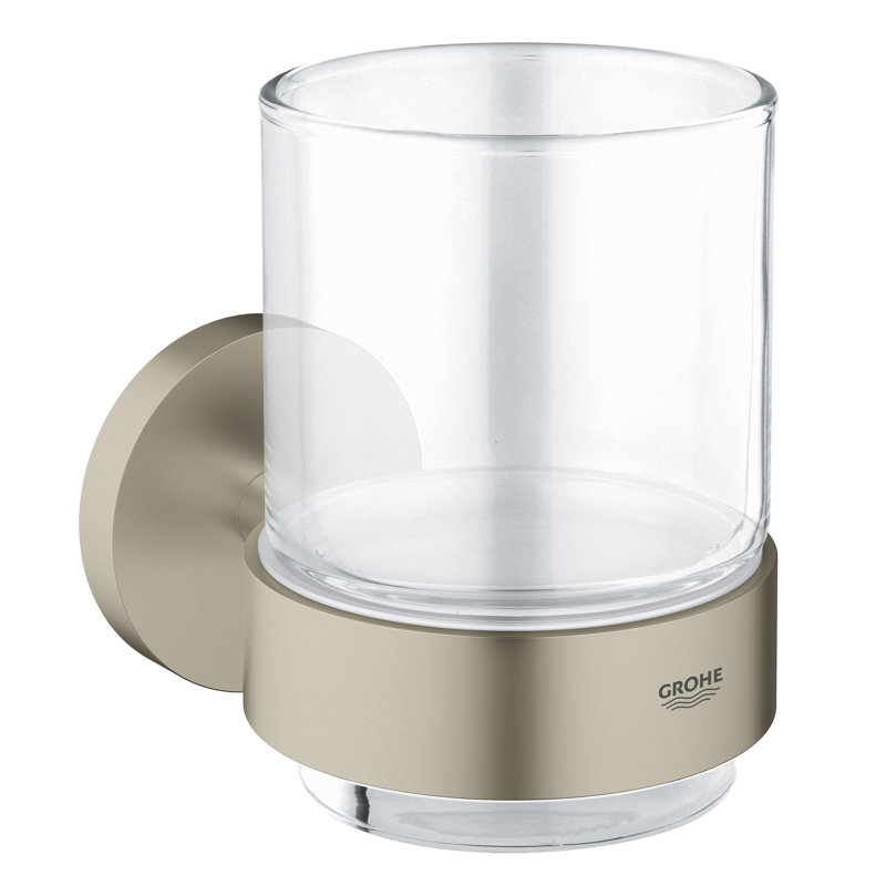 Essentials Tumbler Holder, Brushed Nickel Infinity