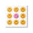 " Pink & Yellow Smiley Faces "-93943188-93943191