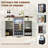 52 Inch Kitchen Island with Mini Fridge Space and Built-in Power Outlet Coffee Bar Cabinet-278124512-278124526