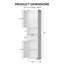 Armoire de salle de bain autoportante 68 po de hauteur 68 po - Éclairage, rangement, portes (bois massif / bambou, 4 finitions)