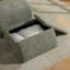 Chaise longue compacte en chenille