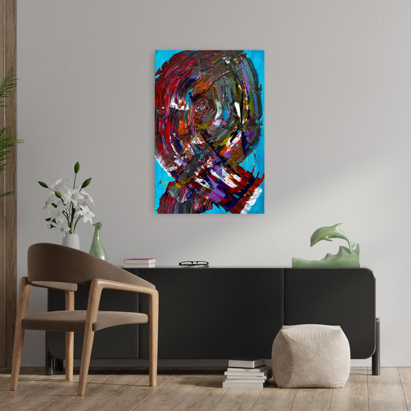 Art contemporain, art contemporain abstrait, H 36 po x l 24 po