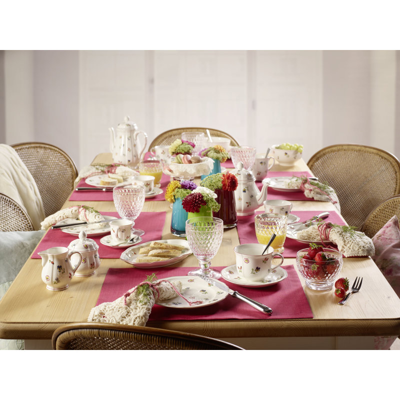 Boston Clear Crystal Goblet Set with Textured Design, 11 oz.