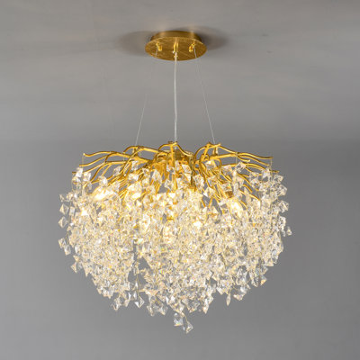 High-End Romantic Branch-Shaped Ceiling Lamp for Dining and Living Room