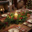 Couronne de Noël pré-illuminée de 61 cm (24 po) avec clochettes rouges et baies