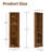 71''H Accent Cabinet, Corner Cabinet With Open Shelf