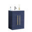 Ensemble de meuble-lavabo simple 24 po 2 portes avec plateau en céramique 24 po Modern-2021543328-2021543332