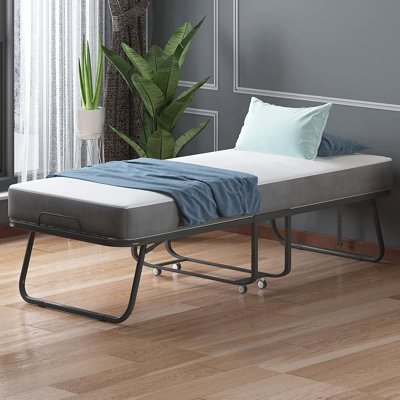 Lit pliant avec matelas de L 31 po et L 75 po Jacey 