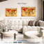 «World Map Old Compass World Map», reproduction sur toile 3 pièces par Tess P-93058337