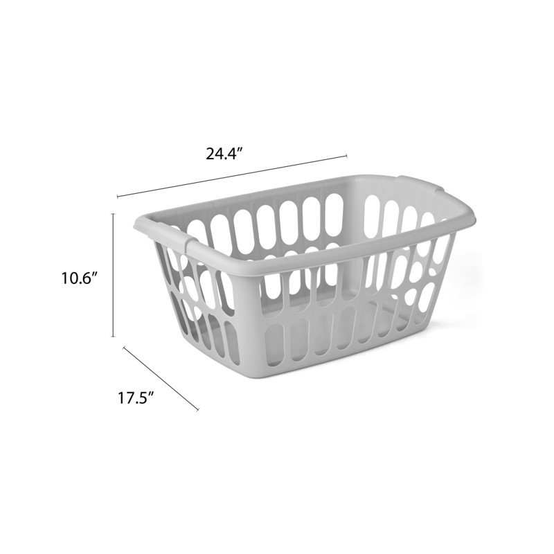 Plastic Laundry Basket with Handles